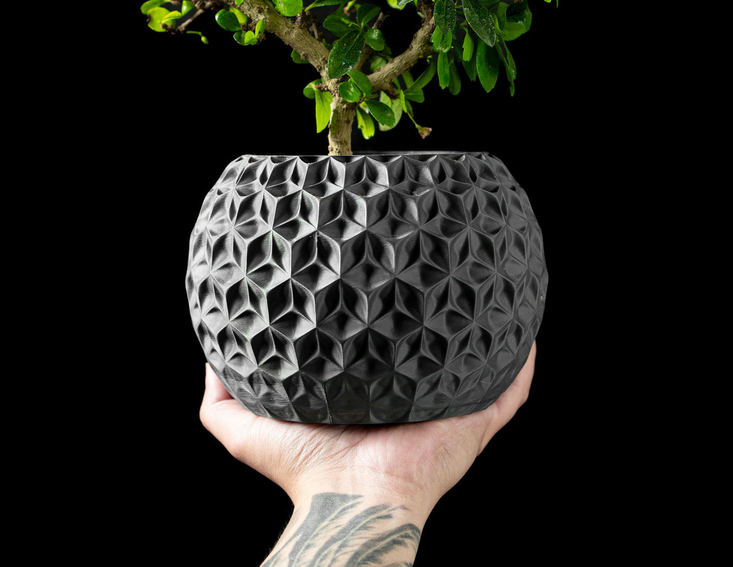 Kristalweef Bloempot - 3D-geprinte bloempot in PLA | Laagjesland