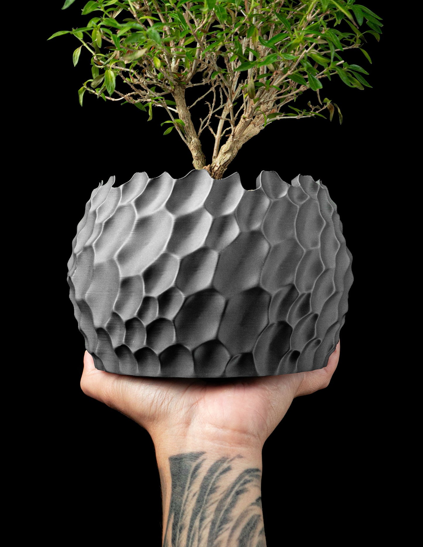 Lavasteen Bloempot - 3D-geprinte bloempot in PLA | Laagjesland