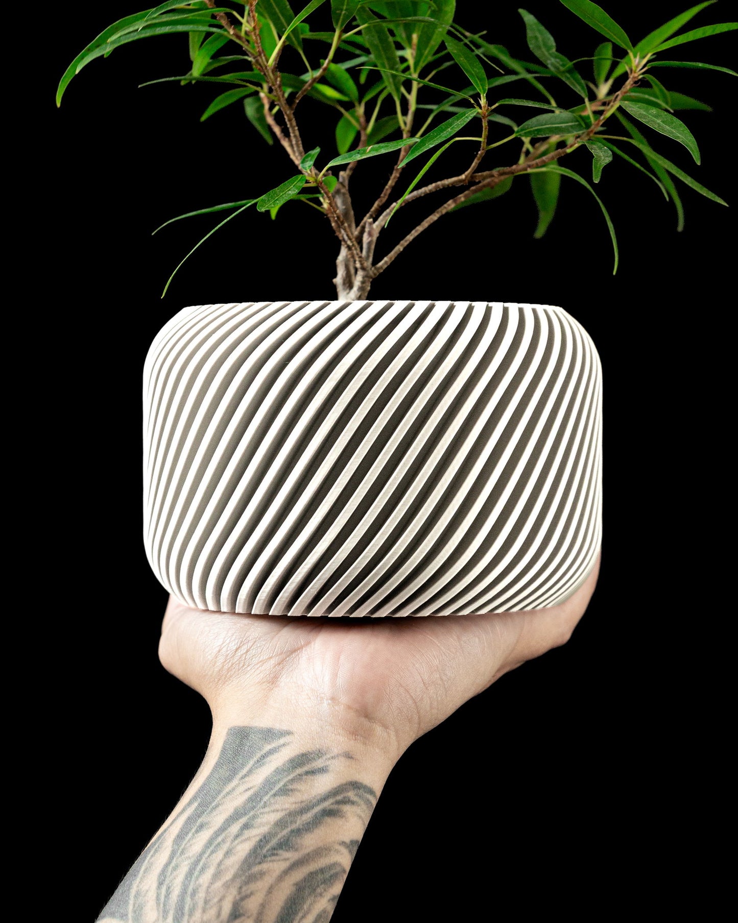 Spiraalbries Bloempot - 3D-geprinte bloempot in PLA | Laagjesland